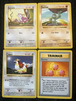 Lot 1⃣: Shadowless Pokemon Vintage Base Set Common Uncommon Rare Cards Lot - Image 1