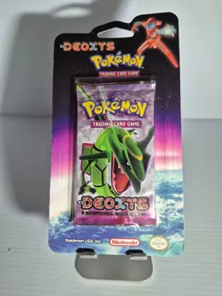 Pokemon English 2005 EX Deoxys Factory Sealed Booster Pack Rayquaza artwork - Image 1