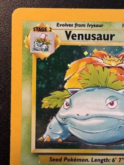 Venusaur 18/130 Base Set 2 Pokemon Card Holo Foil Rare HP - Image 3