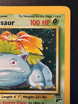 Venusaur 18/130 Base Set 2 Pokemon Card Holo Foil Rare HP - Image 4