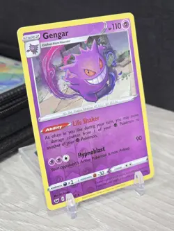 Pokemon Card TCG Gengar Reverse Holo 085/202 Sword and Shield Base Set 2020 NM - Image 1