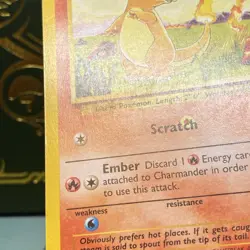 MP + Charmander 046/102 Base Set Pokemon Card INK ERROR / MISPRINT + HICKEY 🎯 - Image 2