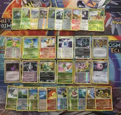 Vintage Pokemon Card Lot Reverse Holo Fire Tyranitar Lugia Mewtwo Flareon - Image 1