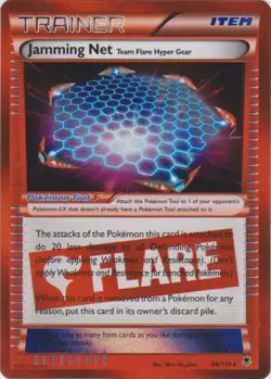 1x - Jamming Net - 98/119 - Rare Holo NM Pokemon Phantom Forces - Image 1