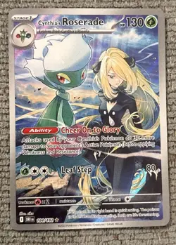 Pokemon Cynthia's Roserade - Destined Rivals Illustration Rare 184/182 NM/M - Image 1