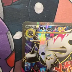 Pokemon M Aggron EX Ultra Rare Holo 154/160 Primal Clash TCG Card English - Image 3