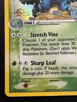 Ivysaur 35/100 EX Crystal Guardians Pokemon Card Reverse Holo Foil Rare MP - Image 5