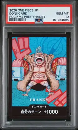 2026 ONE PIECE JPN PREM COLLECTION KUMAMOTO PREFECTURE SPECIAL DON!! CARD PSA 10 - Image 1
