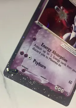 Mewtwo ex 101/109 EX Ruby & Sapphire Holo 100 HP Psychic Pokemon Card Nintendo - Image 2
