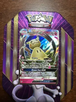 Pokemon Mimikyu GX Ultra Rare Card Lost Thunder Sun & Moon 149/214 NM Condition - Image 1