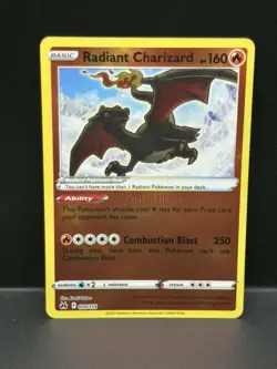 Radiant Charizard Crown Zenith Reverse Holo Card 020/159 Near Mint NM Condition - Image 1