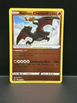 Radiant Charizard Crown Zenith Reverse Holo Card 020/159 Near Mint NM Condition - Image 2