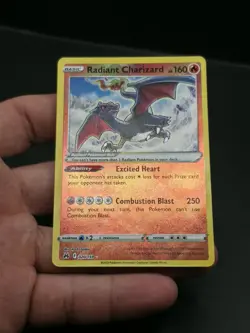 Radiant Charizard Crown Zenith Reverse Holo Card 020/159 Near Mint NM Condition - Image 4