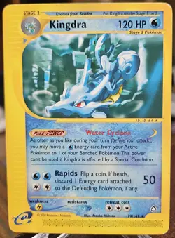 Pokemon TCG Aquapolis Kingdra Card Regular, Common - Image 1