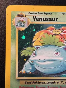 Venusaur 18/130 Base Set 2 Pokemon Card Holo Foil Rare HP - Image 3