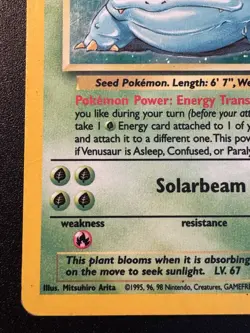Venusaur 18/130 Base Set 2 Pokemon Card Holo Foil Rare HP - Image 5