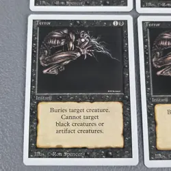 Terror Revised x4 Playset Magic the Gathering MTG TCG Card LP/NM - Image 2