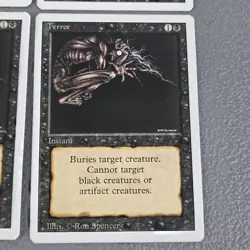 Terror Revised x4 Playset Magic the Gathering MTG TCG Card LP/NM - Image 3