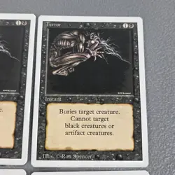 Terror Revised x4 Playset Magic the Gathering MTG TCG Card LP/NM - Image 5