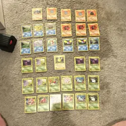Pokemon ALL 1ST EDITIONS Base Set 1999 Pikachu/Bellsprout/Paras/Lot. 36 Cards - Image 1