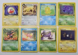 Vintage Pokemon 8 Card Lot Team Rocket Lot Vintage Team Rocket Dark Pokemon - Image 1