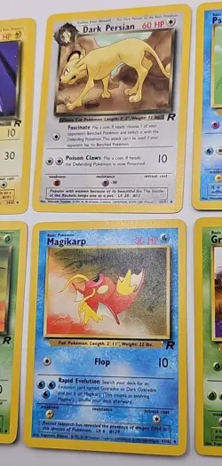 Vintage Pokemon 8 Card Lot Team Rocket Lot Vintage Team Rocket Dark Pokemon - Image 4