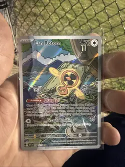 Ascended Heroes Fan Rotom 250/217 Illustration Rare IR Full Art Pokemon Card NM - Image 1