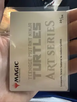 Leonardo (Gold-Stamp) 20/54 MTG Art Series: Teenage Mutant Ninja Turtles 🔥 - Image 2