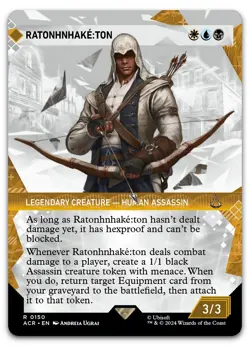 Ratonhnhake:ton (Showcase) #150 (NM) Assassin's Creed ACR Magic MTG - Image 1