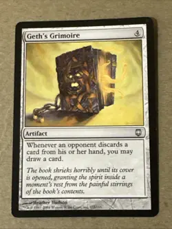 Geth’s Grimoire X1 Darksteel NM Condition See Pics Front Back - Image 1