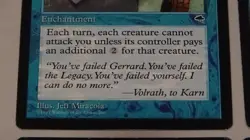 Propaganda X's 4 Enchantment Jeff Miracola Magic the Gathering 1997 excellent - Image 3