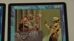 Propaganda X's 4 Enchantment Jeff Miracola Magic the Gathering 1997 excellent - Image 4