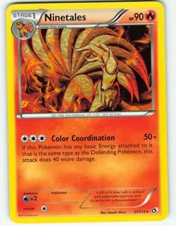 Ninetales - 21/113 Legendary Treasures - Pokemon TCG - 2013 - Image 1