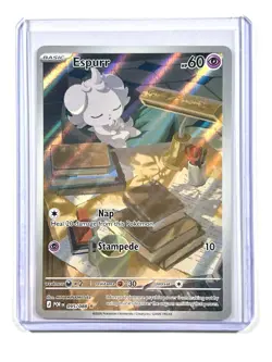 2026 Espurr 095/088 Illustration Rare IR Holo Perfect Order Pokemon TCG Card - Image 3