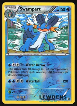 Swampert - 35/160 - Rare Reverse Holo - Primal Clash - Pokemon Card - Image 1