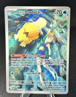 Pokemon TCG Misty's Psyduck Destined Rivals 193/182 Illustration Rare - Image 1