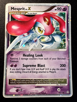 Mesprit LV.X 143/146 D&P Legends Awakened Pokemon Card Holo Foil Rare HP - Image 1