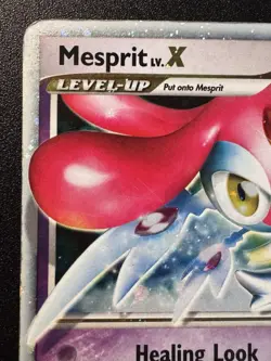 Mesprit LV.X 143/146 D&P Legends Awakened Pokemon Card Holo Foil Rare HP - Image 3