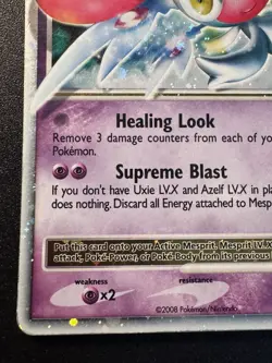 Mesprit LV.X 143/146 D&P Legends Awakened Pokemon Card Holo Foil Rare HP - Image 5
