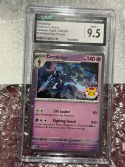 Ceruledge 040/091 Pokemon Day 2024 Stamp Holo Rare Promo CGC 9.5 - Image 1