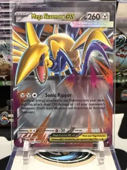 Mega Skarmory ex Ultra Rare Full Art 106/088 Pokemon Perfect Order Card - Image 1