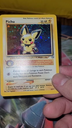 Pokemon TCG - Pichu - Neo Genesis 12/111 Rare Holo Foil Card - Image 2