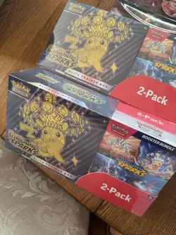 Pokemon Surging Sparks ETB And Booster Bundle Costco Set ($220 for both 2 pack) - Image 1