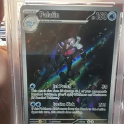 Pokemon Palafin 225/091 SV: Paldean Fates Illustration Rare Holo 150HP PSA 10 - Image 2