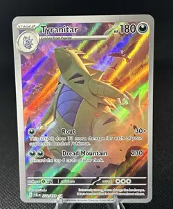 Pokemon TCG Tyranitar Scarlet & Violet Paldea Evolved Card 222/193 - Image 1