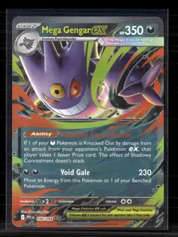 Pokemon 2025 Mega Evolution – Phantasmal Flames Mega Gengar EX #56/94 - Image 1