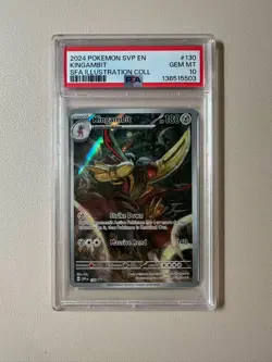 2024 Pokemon SVP EN 130 Kingambit AR Black Star Promo PSA 10!!! - Image 1