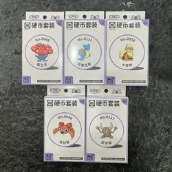 Pokemon TCG S.Chinese 151 Surprise Coin Set Vileplume Growlithe Lot 5 TXNG - Image 1