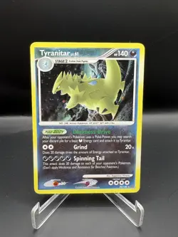 Tyranitar Lv 61 30/100 Stormfront Holo Rare 2008 Pokemon LP - Image 1