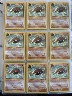 Pokemon TCG Kabuto Fossil Unlimited Common Card 50/62 Lot of 18 NM-LP - Image 1
